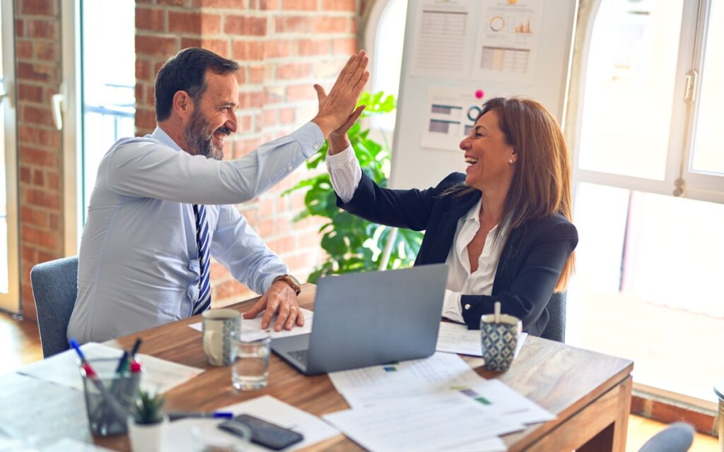 Manager Delegating Work Team Handover Office