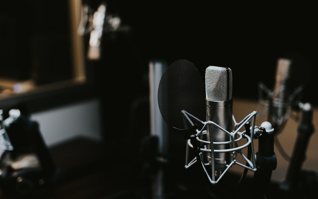 Podcast Microphone Interview Studio