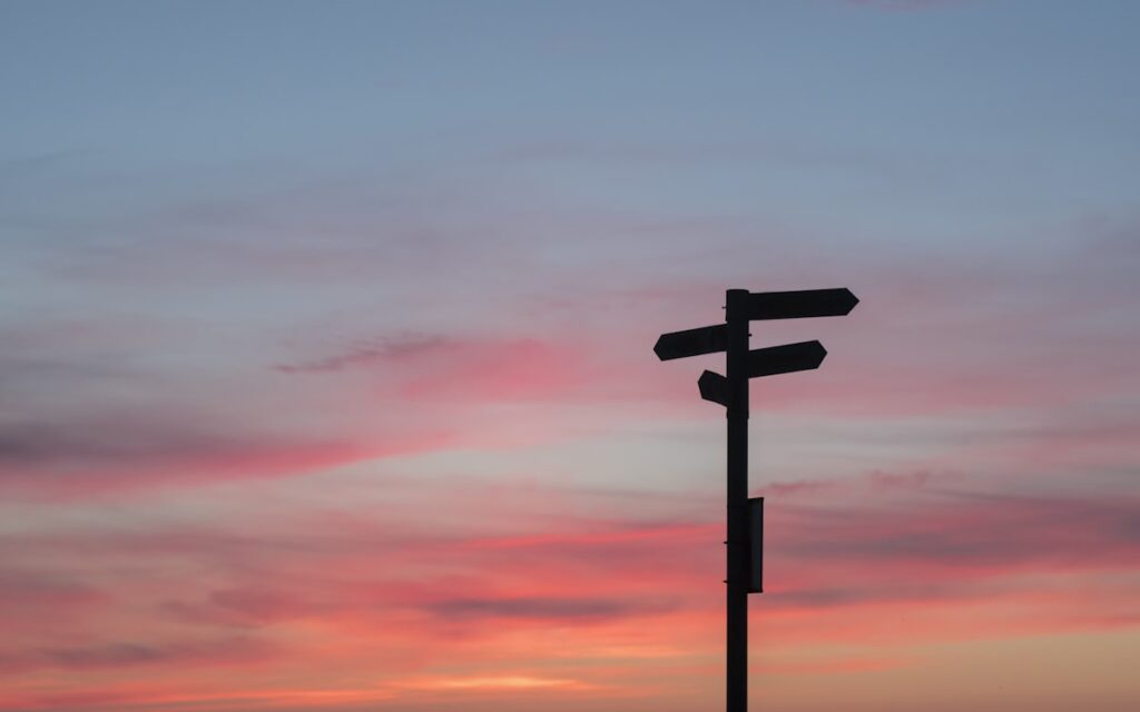 Career Change Crossroads Professional Decision Path