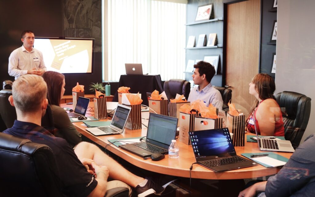 Corporate Training Workshop Presentation Room